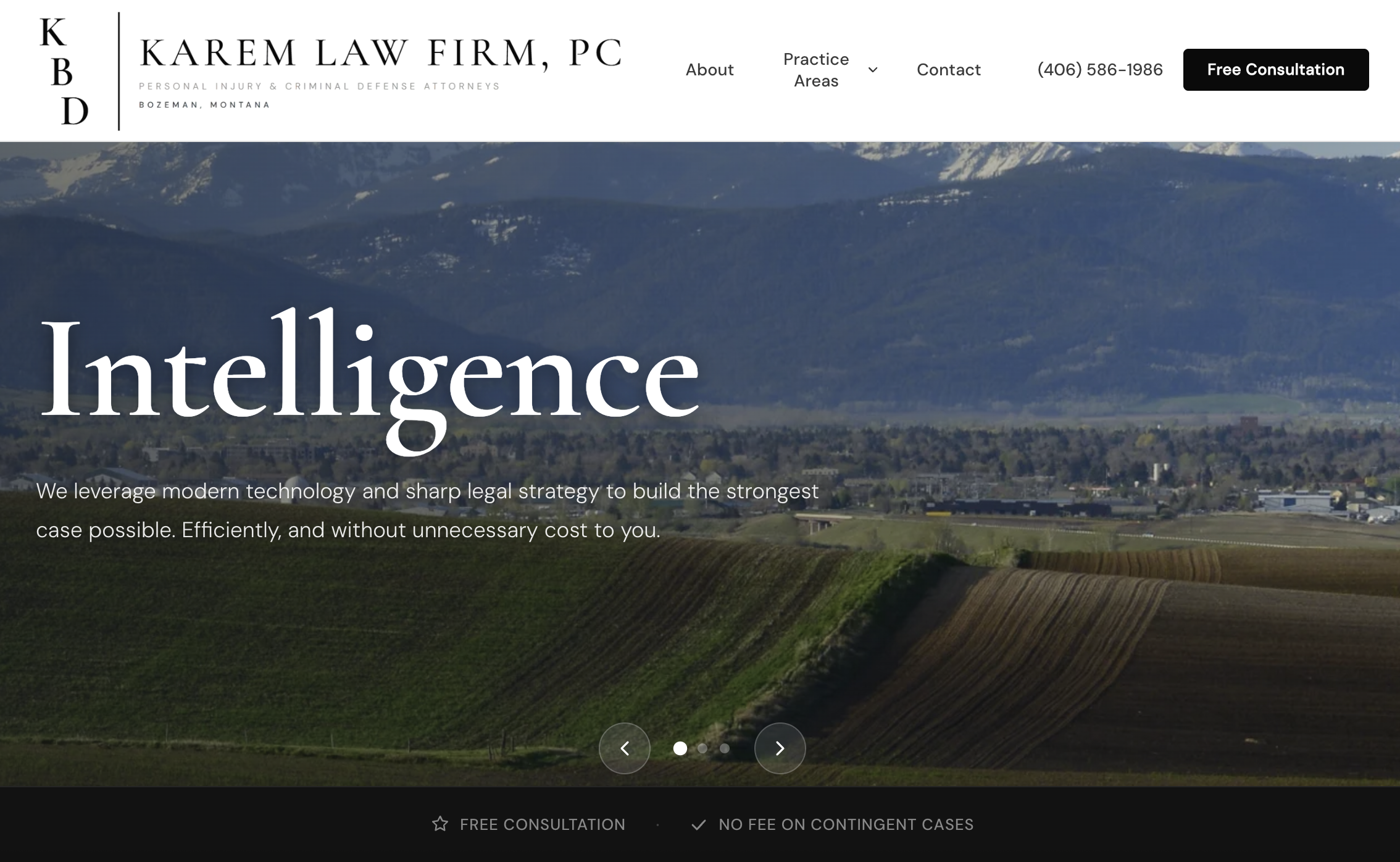 Karem Law Firm Website